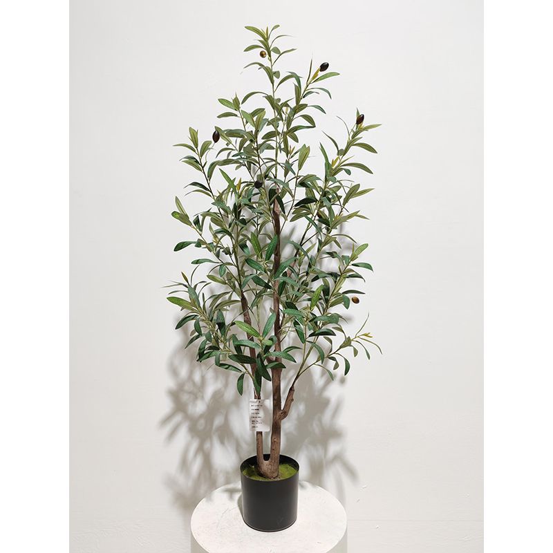 Planta Artificial en Maceta 1.2 m de Plástico y Tela para Decoración de Interiores