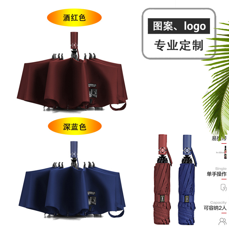 雨伞定制logo 出口原单雨伞 樱花林车用柴油去防风保护伞一件代发