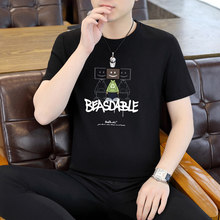 潮流短袖t恤 男孩青少年学生宽松帅气夏装大童纯棉上衣服外贸批发