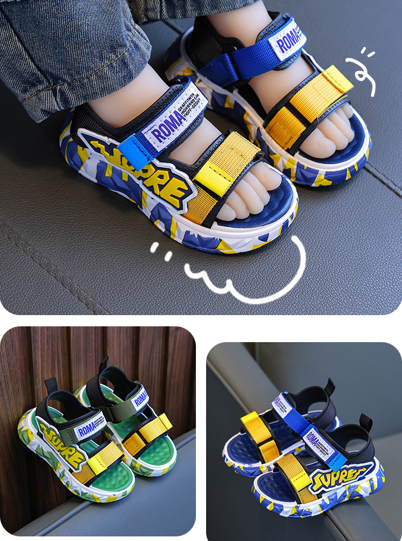 Boys sandals new summer small medium and older children fashion casual children wear sports baby shoes_voghion.com