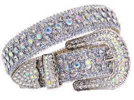 Cinturón de mujer de diamantes de imitación transfronterizos europeos y americanos cinturón de cinturón de diamantes largos cinturón estilo hip-hop spot al por mayor