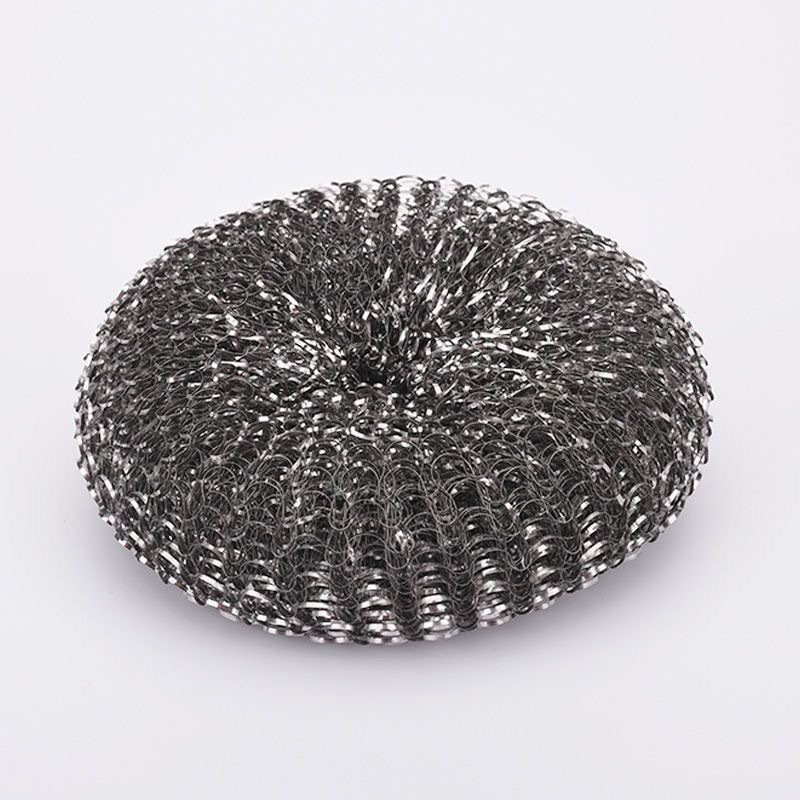 Bola de limpieza para uso doméstico, cepillo de limpieza de tenis de alambre de acero 410 cepillo de olla de acero inoxidable, bola de alambre de acero grande sin escoria