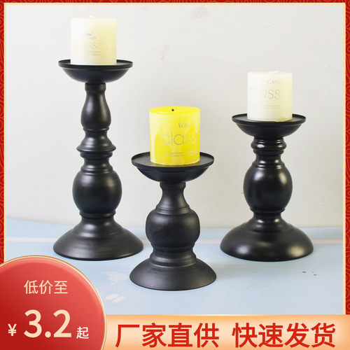 European style candlestick candlelight dinner atmosphere aromatherapy candle cup metal crafts creative gourd candlestick ornaments wholesale