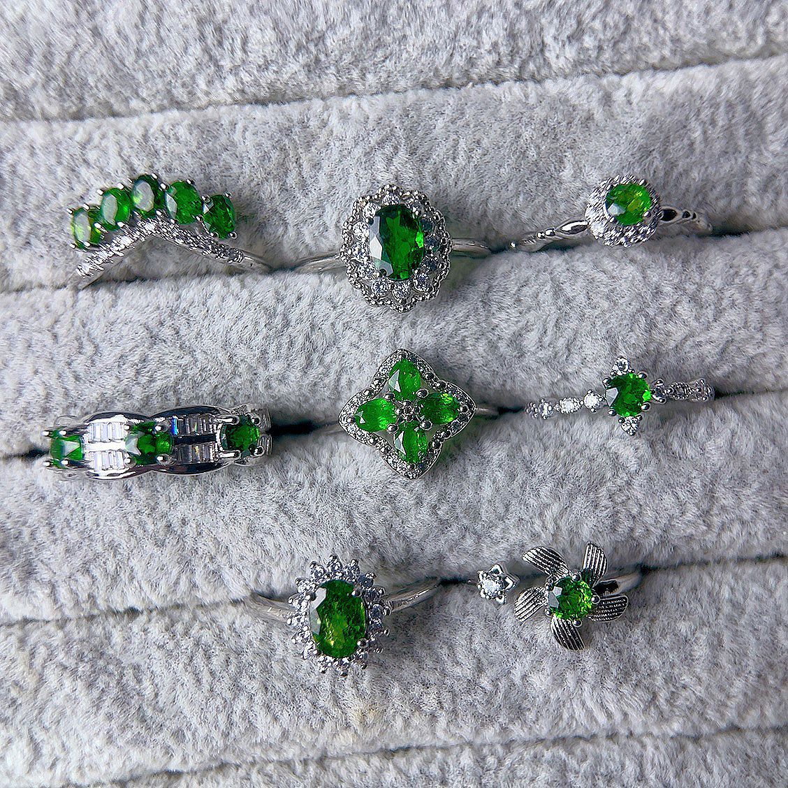Natural Diopside With Adjustable Size, Popular Forein Trade, Available In Various Styles, Vintae Snake Desin Band_voghion.com