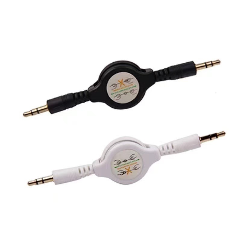 3.5mm双公头音频对录线TPE柔软车载AUX手机话筒音箱延长线伸缩线