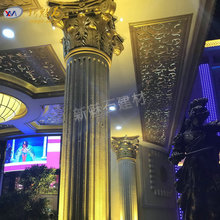 出口品质彩色grc水泥构件 建筑外墙装饰构件水泥预制罗马柱花瓶柱