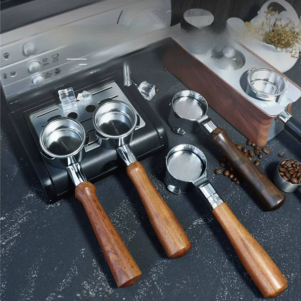 Universal Stainless Steel Coffee Machine Handle 51mm for Dongling/Petruo/Xiaoxiong/Kabashi Coffee Machines