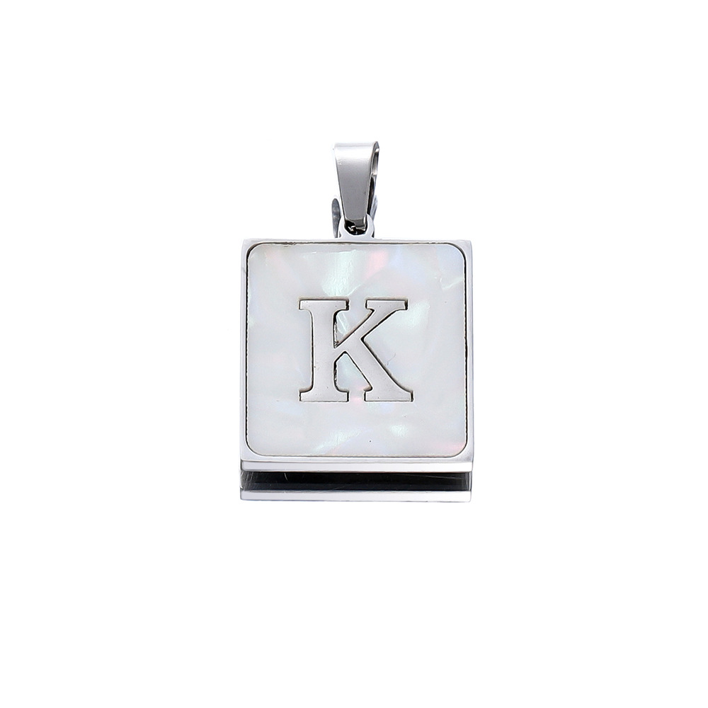 4g Weight Pendant Jewelry Making Type DIY Jewelry Accessories Classification 304 Stainless Steel Material Letter Pattern Plating Design Casual, Sports Style 304 Stainless Steel Letter Pendant 13