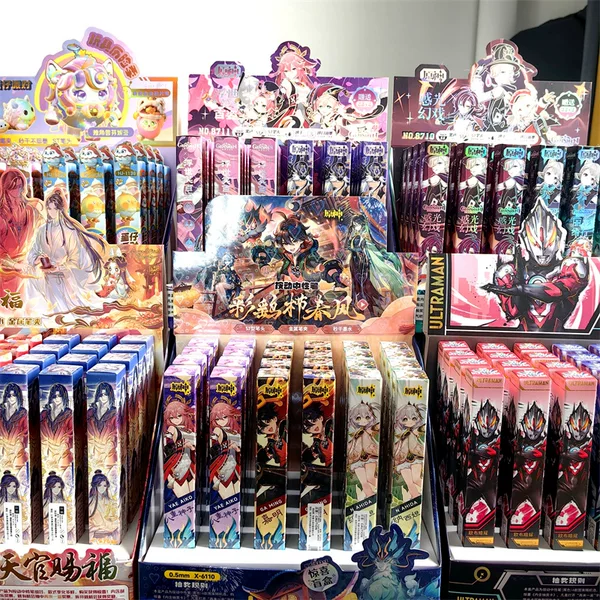 New Anime blind box pen high color value gel pen dimensional game water pen 0.5 black pen high color value blind box wholesale
