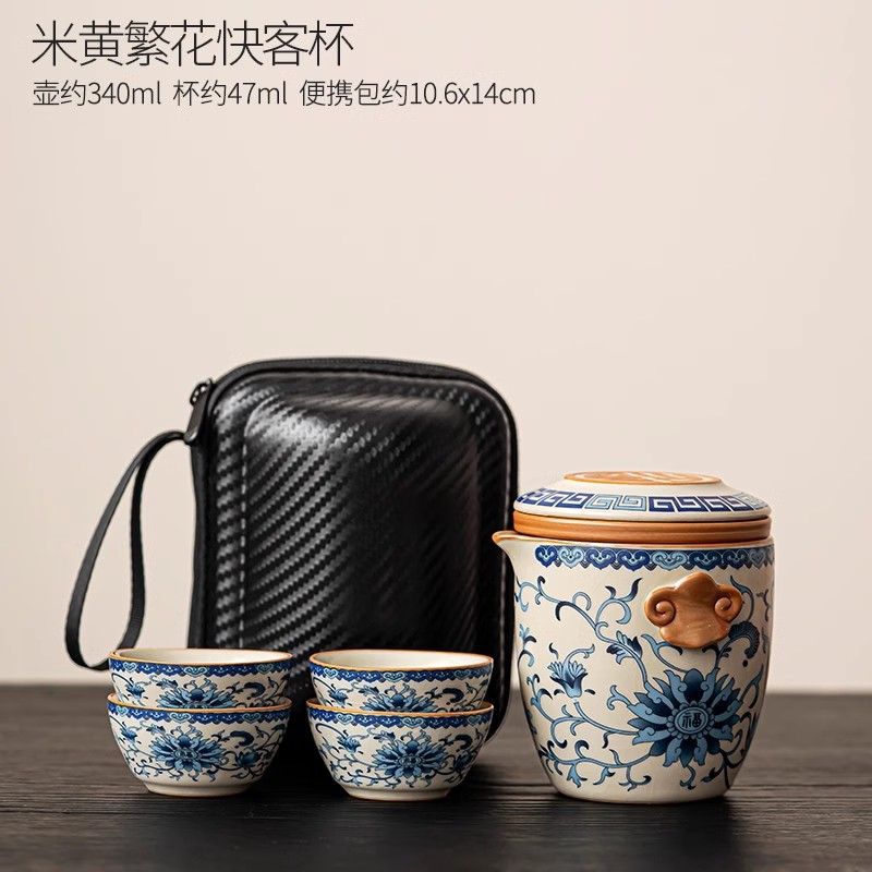 베이지 플라워 퀵컵 78