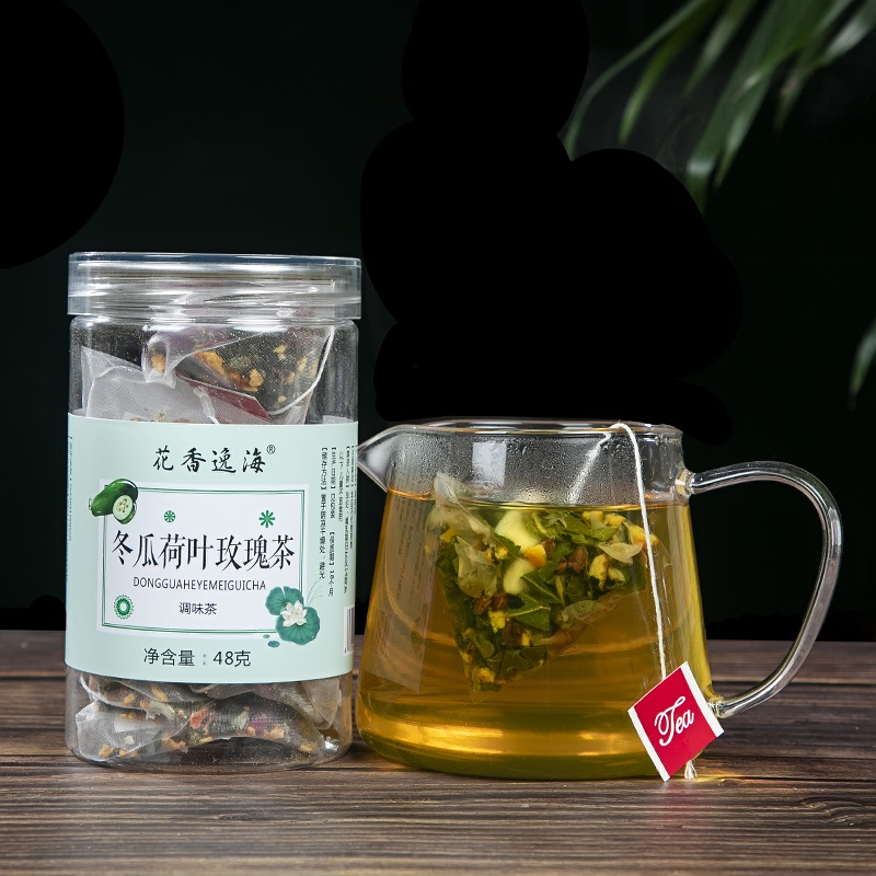 冬瓜荷叶玫瑰茶