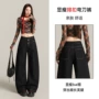 宽松拖地新款显瘦牛仔裤