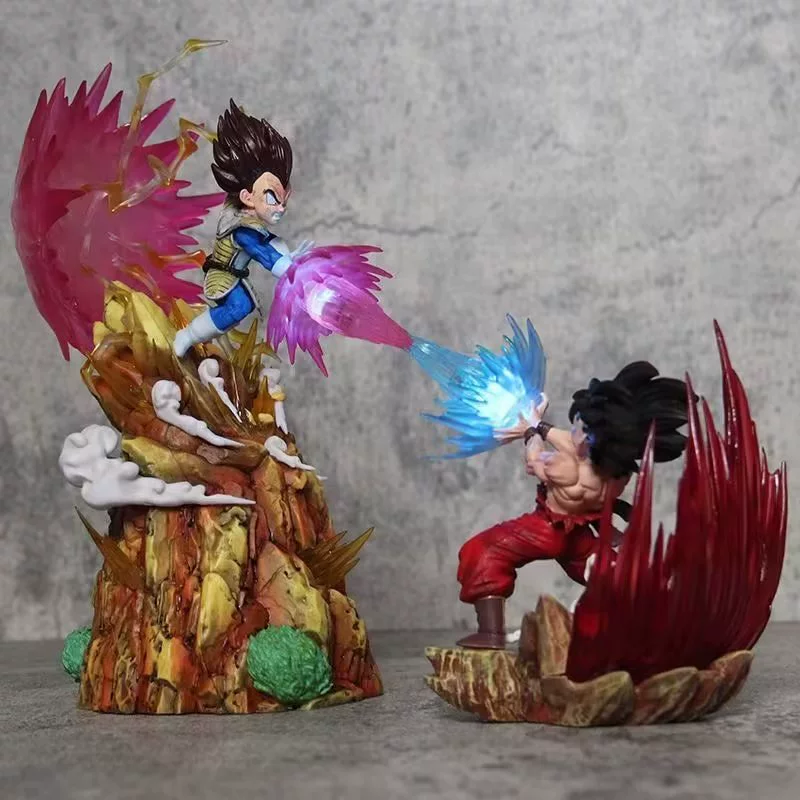 Dragon Ball LG Вегета против Сунь Укуна Судьба Судьба Небо Сцены Статуя Статуя Кукла Box Модель