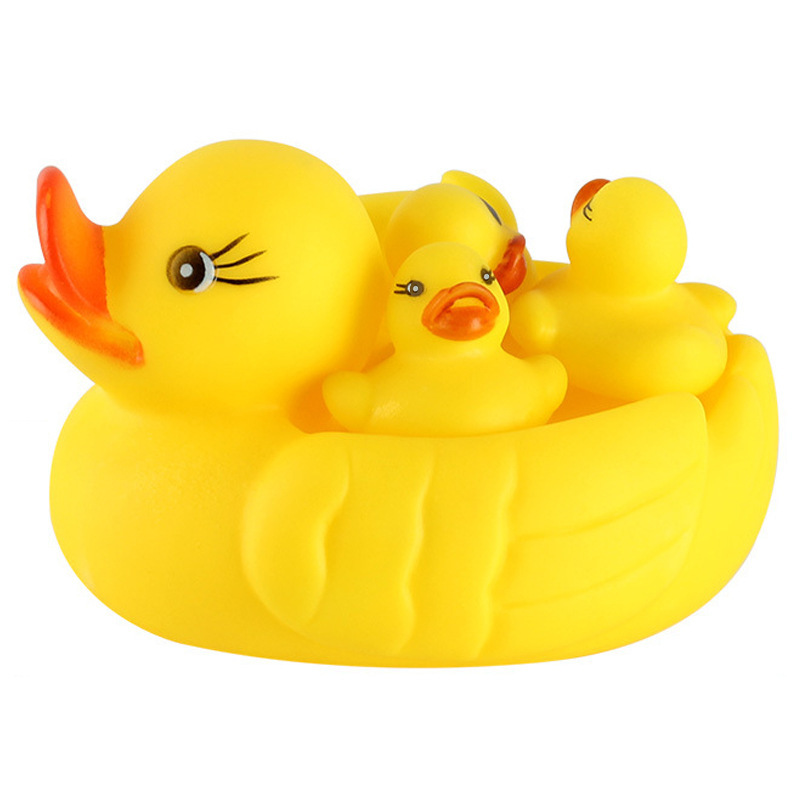 Playing water little yellow duck pinch called Little Duck vinyl playing water duck children's educational toy swimming duck kindergarten gift