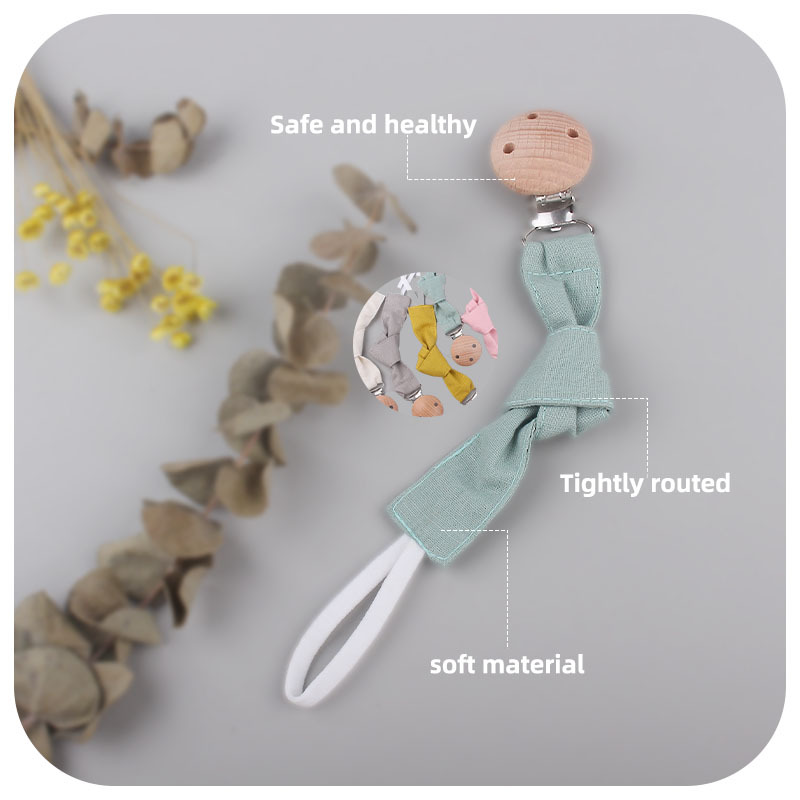 Nueva haya chupete clip algodón y lino cinta chupete cuerda Amazon AliExpress en stock bebé chupete cadena