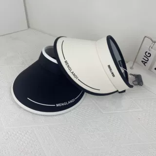 2024新款防晒帽子女夏季防紫外线遮阳空顶帽户外沙滩大帽檐旅游帽