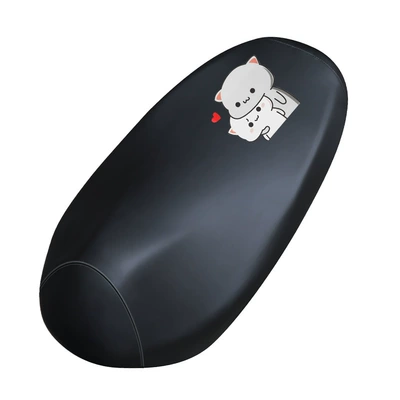 cushion cover cartoon sun protection waterproof: Electric car cushion - black-cute-s