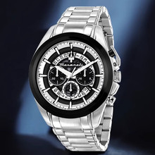 玛莎拉蒂手表男石英表欧美腕表男士商务大表盘官方正品时尚简约