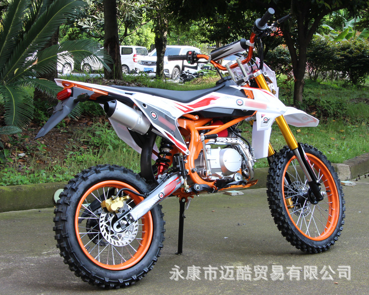 Motorcycle 125Cc Off-Road Mountain Bike, Mid-High Performance Competition Bike, Venue Off-Road Two-Wheel Racing Fuel-Powered Adult Vehicle