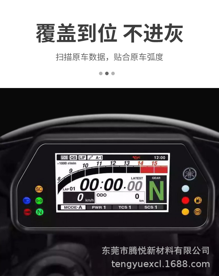 Suitable for 25-26 Models of Yamaha Xmax300 Instrument Panel Film, Motorcycle Tempered Explosion-Proof Film, Anti-Reflective Explosion-Proof Film