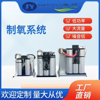 厂家定制5L制氧系统无油静音空气压缩机分子筛组件模块吸附干燥