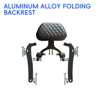 bags, anti-fall protection modification, Motorcycle bumper - new-aluminum-alloy-folding-backrest