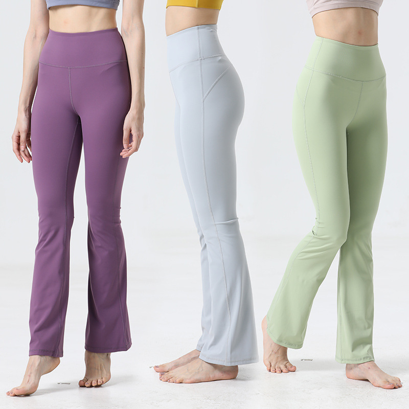 Swift Speed Women's Bell-Bottom Pants, Sports Slimming Look and High-Elastic Yoga Pants, Casual Nude High-Waisted Pants Swift Speed Women's Bell-Bottom Pants, Sports Slimming Look and High-Elastic Yoga Pants, Casual Nude High-Waisted Pants