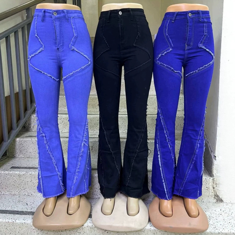 Available Design Cargo Jeans Women's Jeans Plus Size Long Pants Women's Jeans
