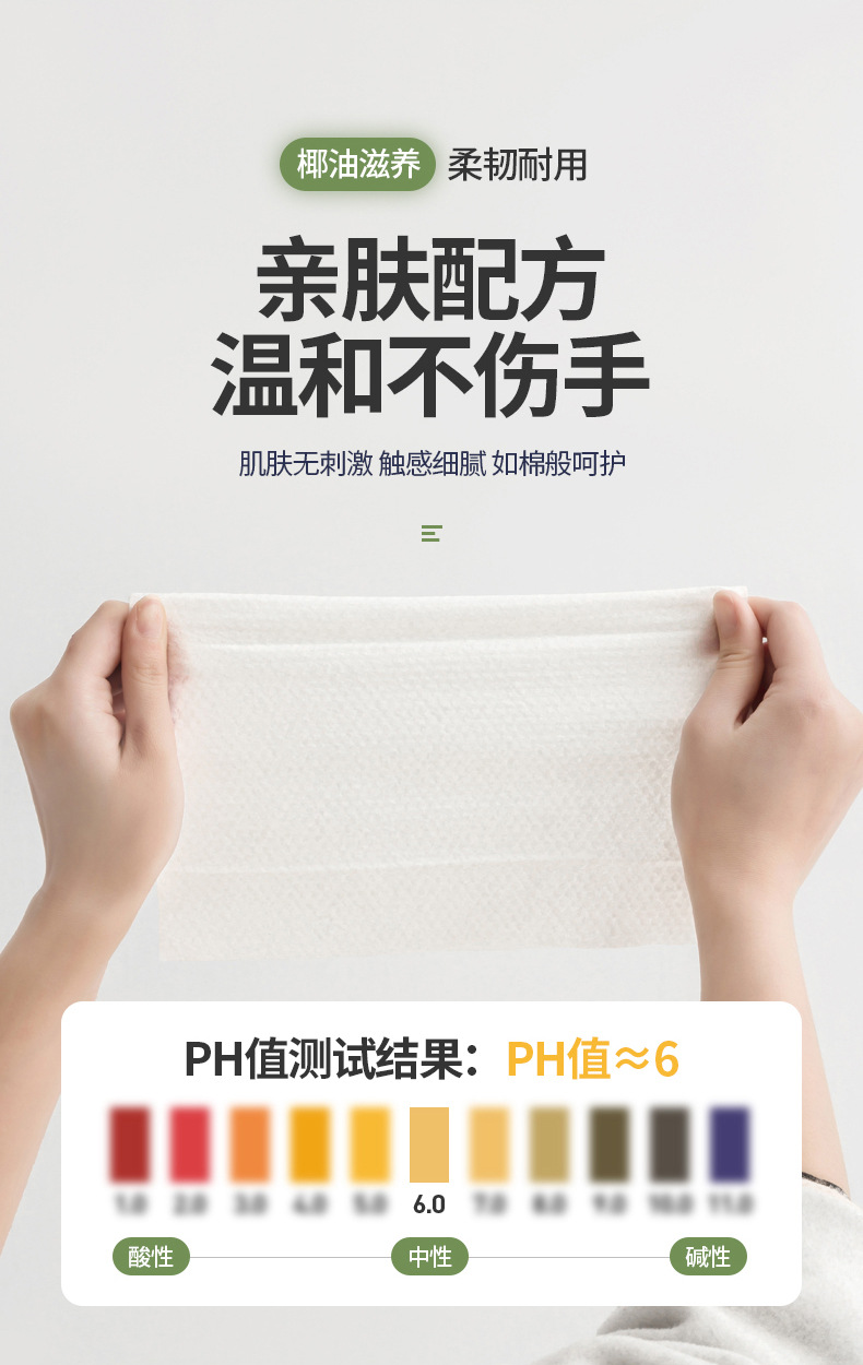   FaSoLa Life 厨房湿巾 100片/包 强力去油污 加大加厚 一次性厨房专用清洁湿纸巾