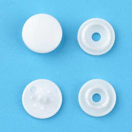 厂家直供婴童服饰塑胶四合扣爬行服内衣暗扣文件袋雨衣固定按扣