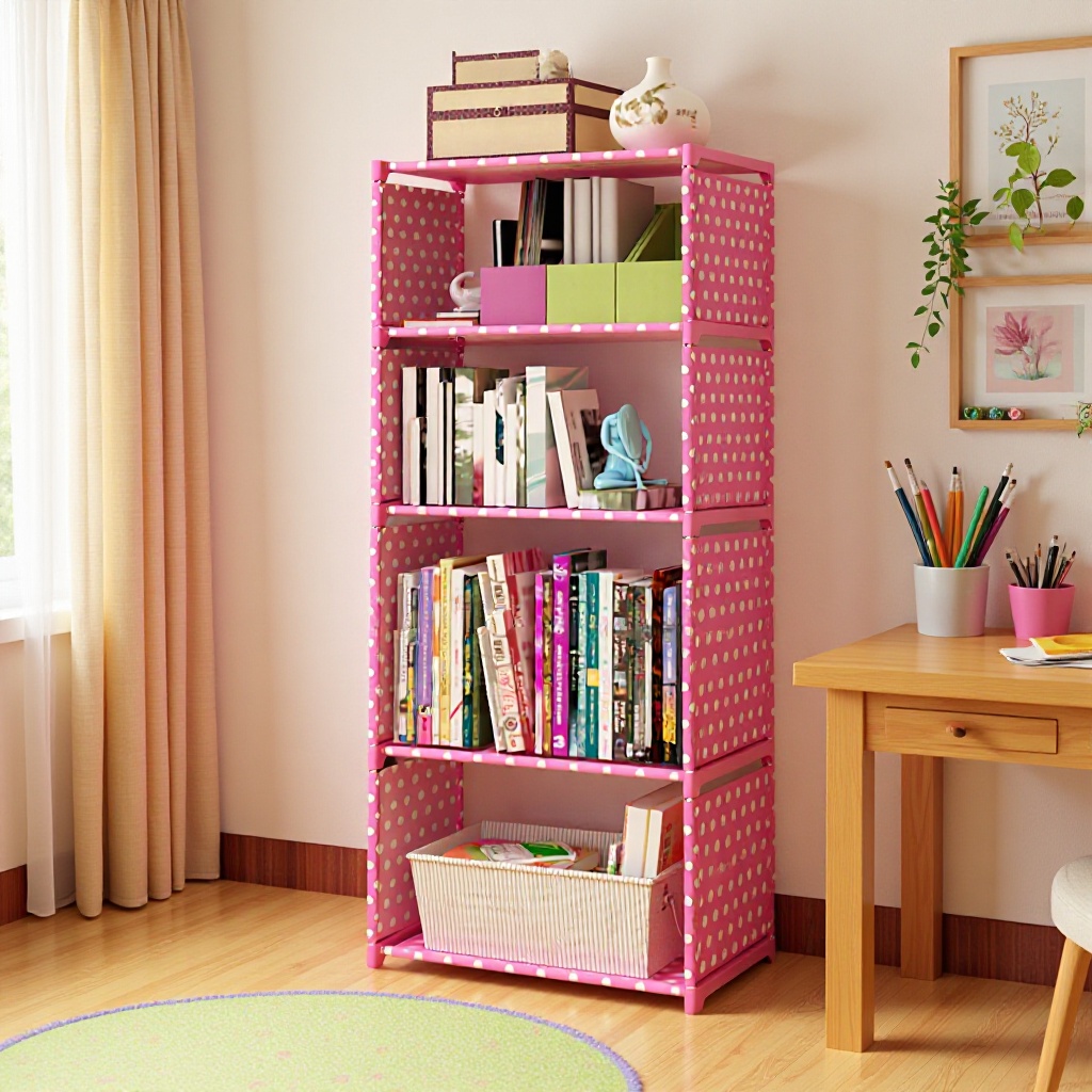 Yun Yaxiang Simple Bookshelf Single Row Bookcase Storage Rack Creative Combination Reinforced Shelf Floor Children's Bookcase Wholesale