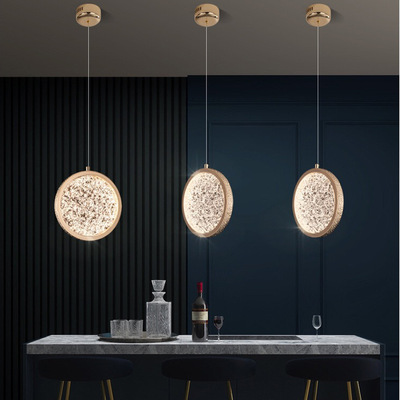 Northern Europe a chandelier Postmodern villa stairs Restaurant lights Bar counter Bedside Acrylic originality circular modelling Pendant