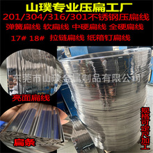 201 301 304不锈钢1.5*3 2*4不锈钢遮阳伞扁线 不锈钢调直棒