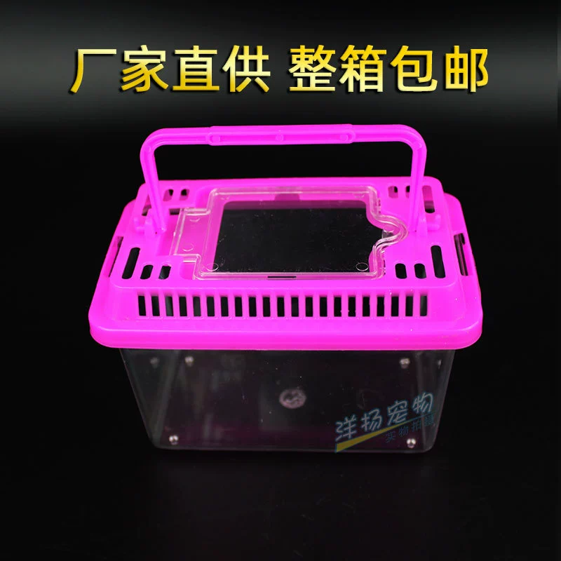 Бак для черепахи Бак для золотой рыбки Pet Box Пластиковый ящик для черепахи Портативная бутылка для черепахи Чашка для крупы Прозрачная коробка для хомяка Большой и средний маленький размер