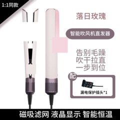 欧规带漏保ht01直发器吹风机干湿两用二合一夹板护发干发器冷热风