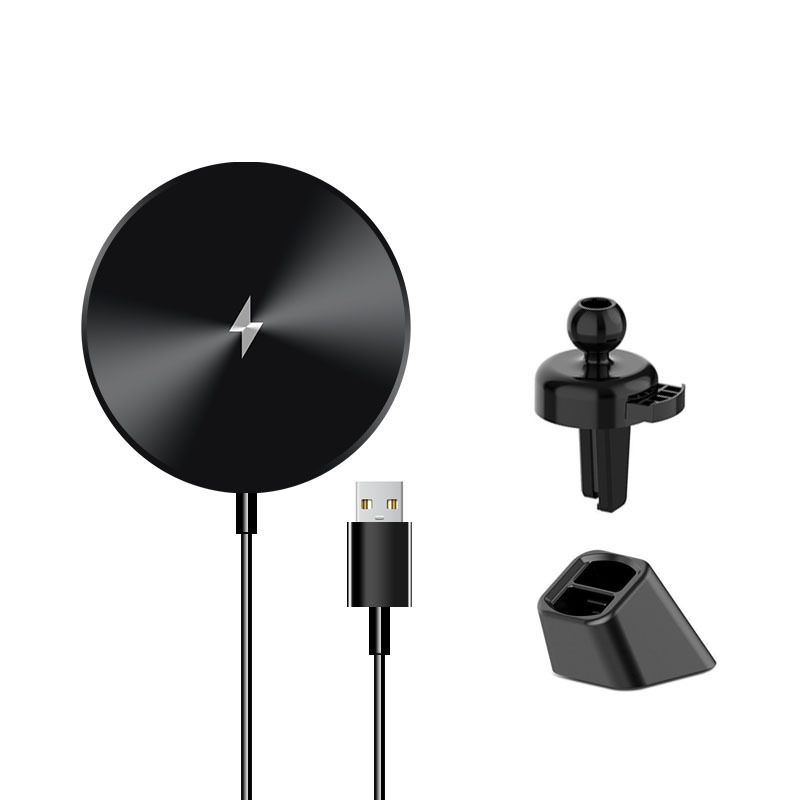 Nuevo cargador inalámbrico de coche magnético MagSafe para Apple móvil C12 coche magnético cargador inalámbrico