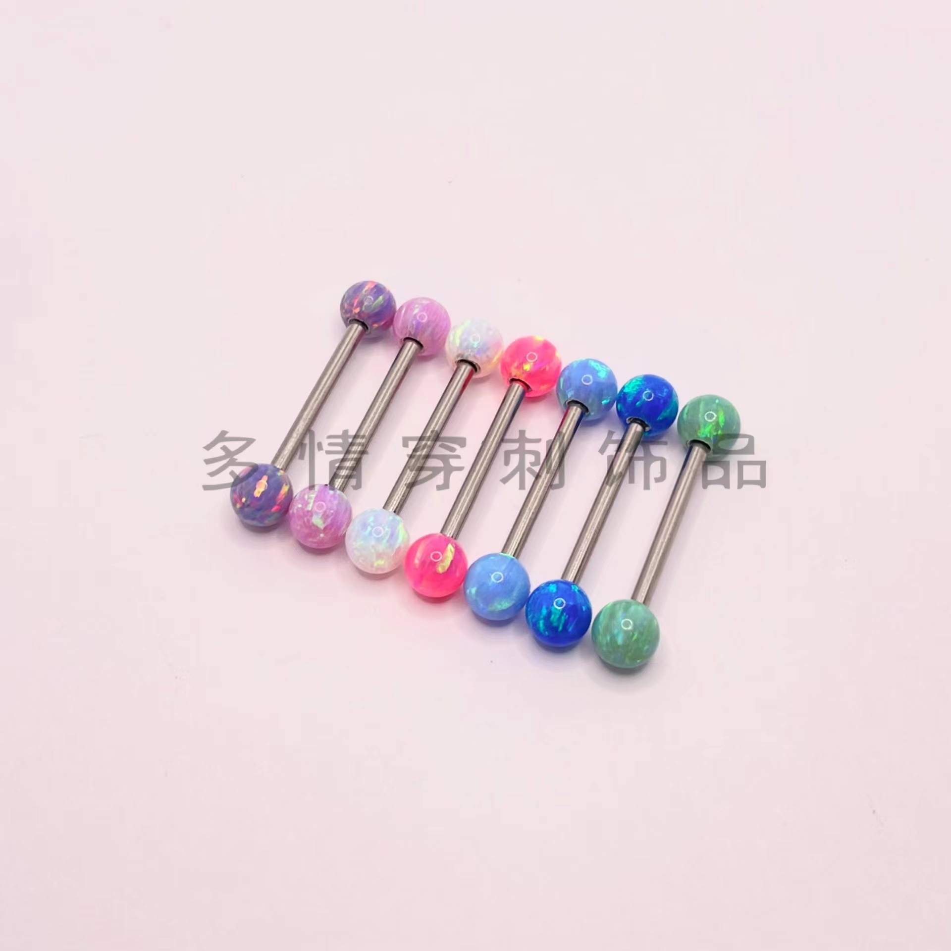 Pointed titanium steel lip stud product view