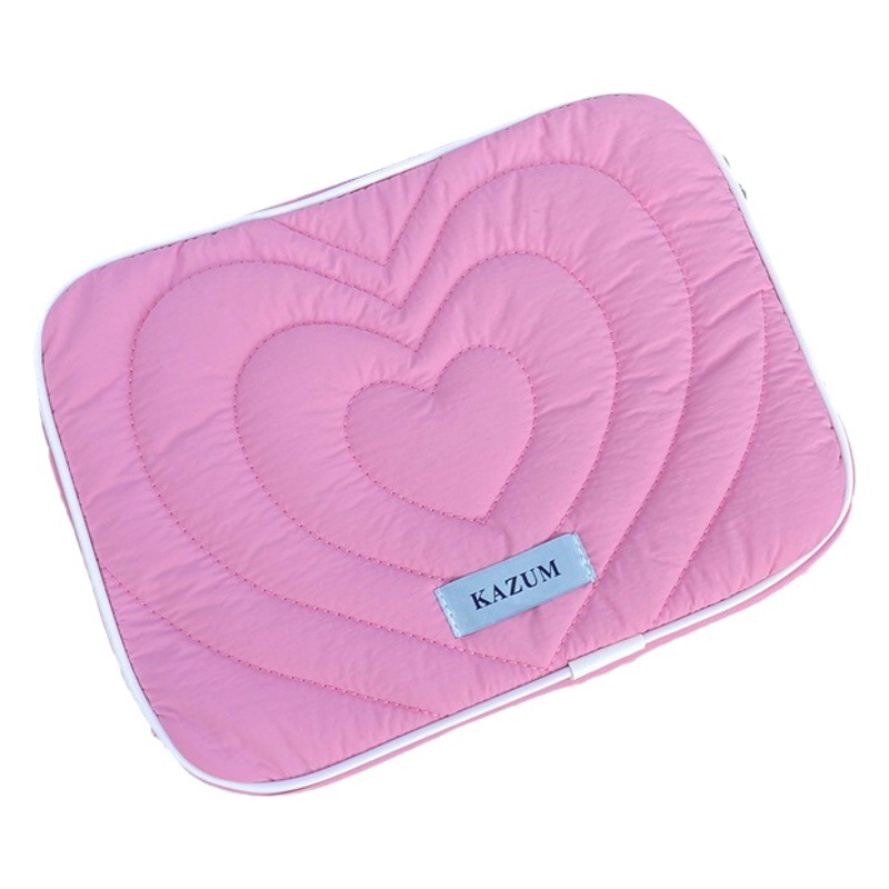 Korea original ins heart cute soft fufu tablet ipad computer bag 11/13/15 inch notebook storage