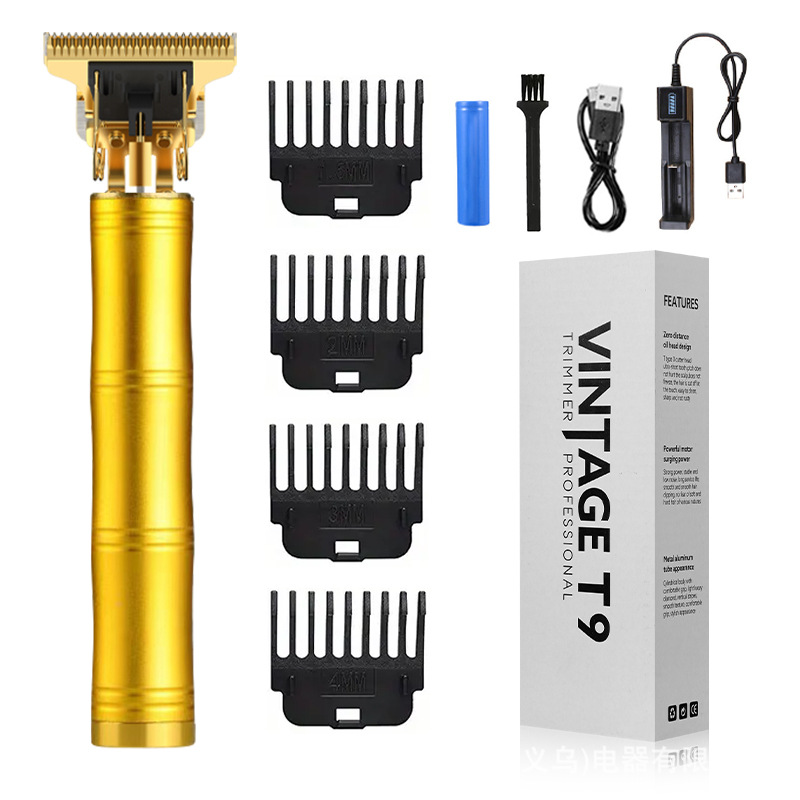 Cortadora de cabello transfronteriza peluquería cortadora de cabello eléctrica aceite cabeza talla maquinilla de afeitar cortadora de cabello Calvo