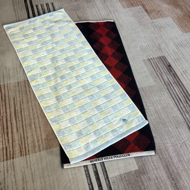 Export Export Original Single Color Woven Jacquard Untwisted Yarn Embroider Polo Polo Club Men's Pure Cotton Towel Face Towel