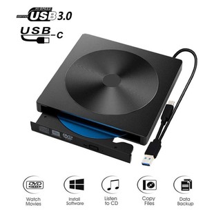 CD Vinyl Pattern USB3.0 Внешний оптический привод мобильный рекордер с DVD -рекордером Внешний компьютер запись оптического диска игр