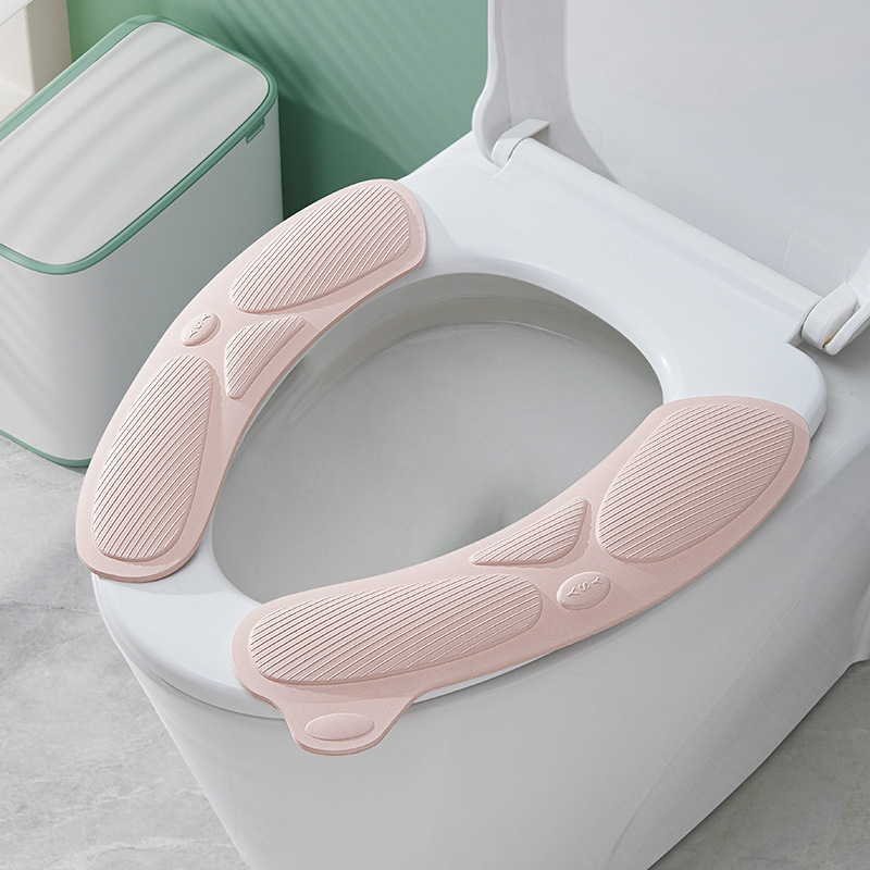 トイレマット トイレシート 浴室用 四季通用 トイレリング 冬用 厚手 洗えるマット 防水 滑り止め|undefined