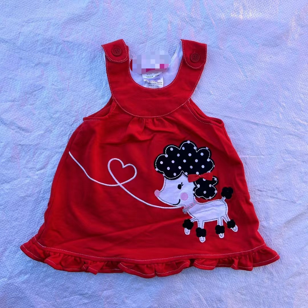 Niños chaleco falda europea y americana marca ropa para niños 24 primavera nuevas niñas niños chaleco falda