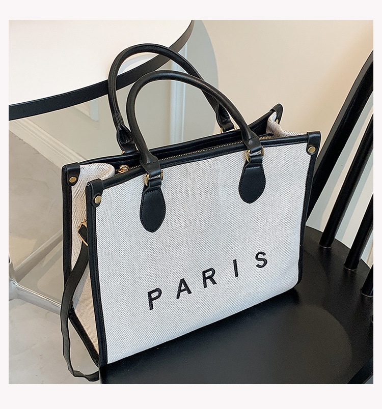 Nihaojewelry Wholesale Fashion Letter Paris Large Capacity Tote Bag display picture 90