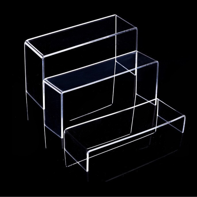 Acrylic Shoe Rack sneaker Shoe Store Shoe sneaker Shoe Display Rack Transparent Black Edge Printable LOGO