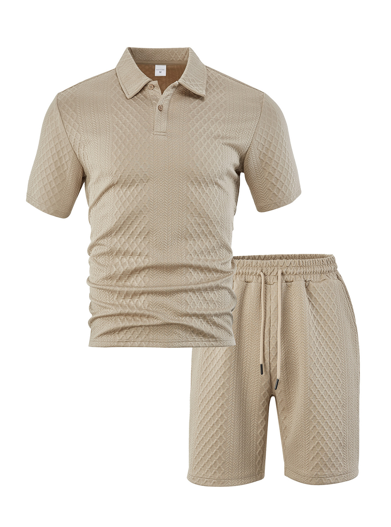 Ropa de hombre transfronteriza de verano de tamaño grande jacquard de hombre deportivo casual con solapa delgada polo camisa de manga corta