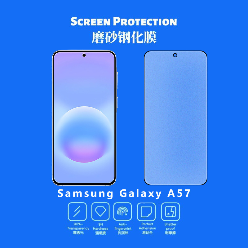 Suitable for Samsung A57 Ag Frosted Gaming Anti-Fingerprint Tempered Film High-Transparency Glass A56 Screen Protection Film Suitable for Samsung A57 Ag Frosted Gaming Anti-Fingerprint Tempered Film High-Transparency Glass A56 Screen Protection Film