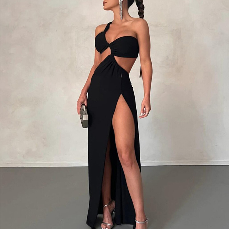 Modisches One-shoulder-kleid Für Damen In Großen Größen Elegant_voghion.com