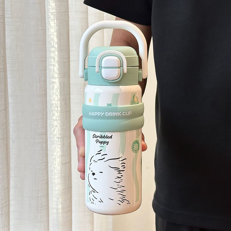 Kapibara taza de agua para niños niñas 2025 nuevo 316 taza de agua de paja para estudiantes varones taza especial para la escuela