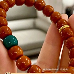 正宗天然老型桶猴头手串正圆雕刻直切手捻核桃单圈文玩男女士继灿